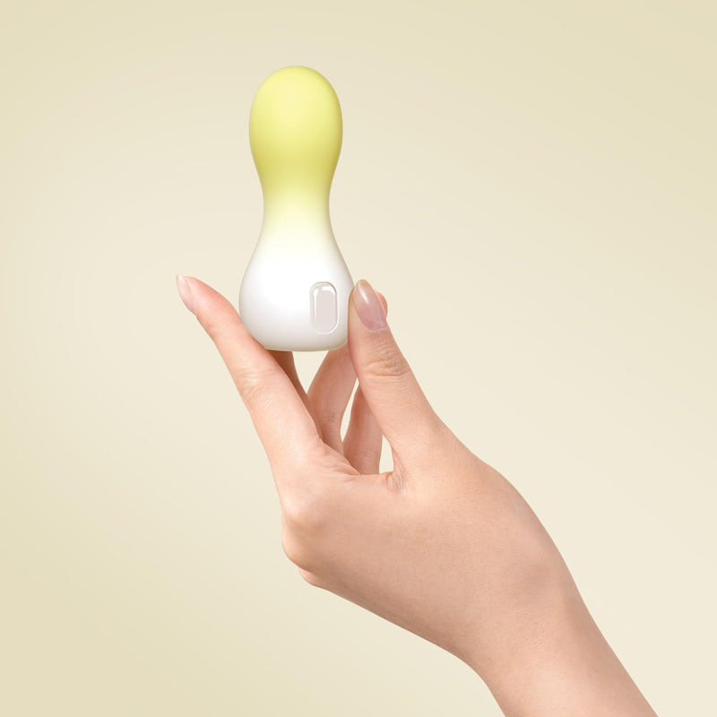 [Australia] - Personal Massage Device Smallest and Strongest Cordless Handheld Massager - Cute & Powerful - Best for Travel - Magic Stress Away - Perfect on Neck Legs Hand Pains and Sports (Yellow) Yellow 