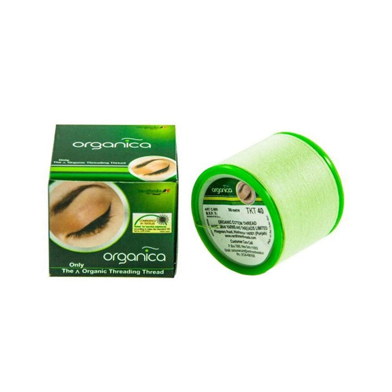 [Australia] - Organica thread for eyebrow plucking made of organic cotton, from India, 2 spools of 300 m each 