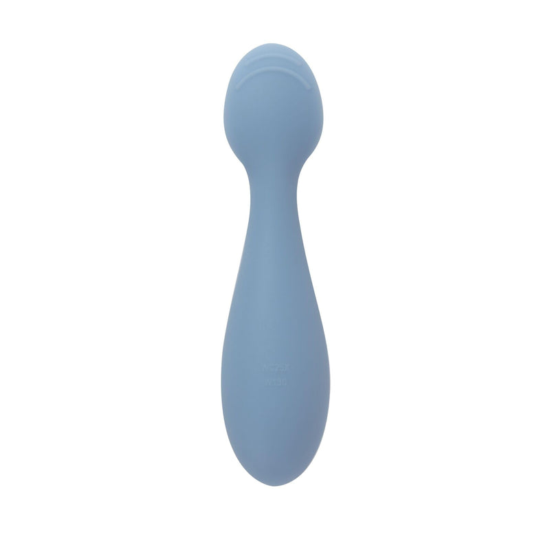 [Australia] - Nuby Silicone Mini Spoons - (2-Pack) Baby-Led Weaning Spoons for Babies - 4+ Months - Blue 