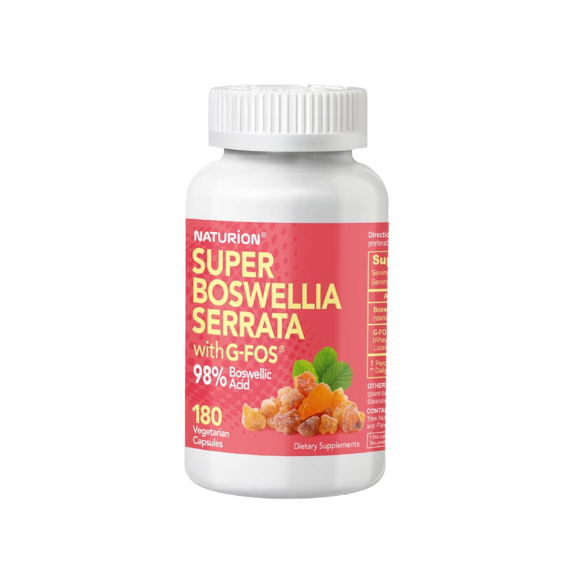 [Australia] - Super Boswellia Serrata with G-FOS - 98% Boswellic Acid - Supports Joint & Mobility Health - 180 Vegan Capsules, 180 Day Supply 180 Count (Pack of 1) 