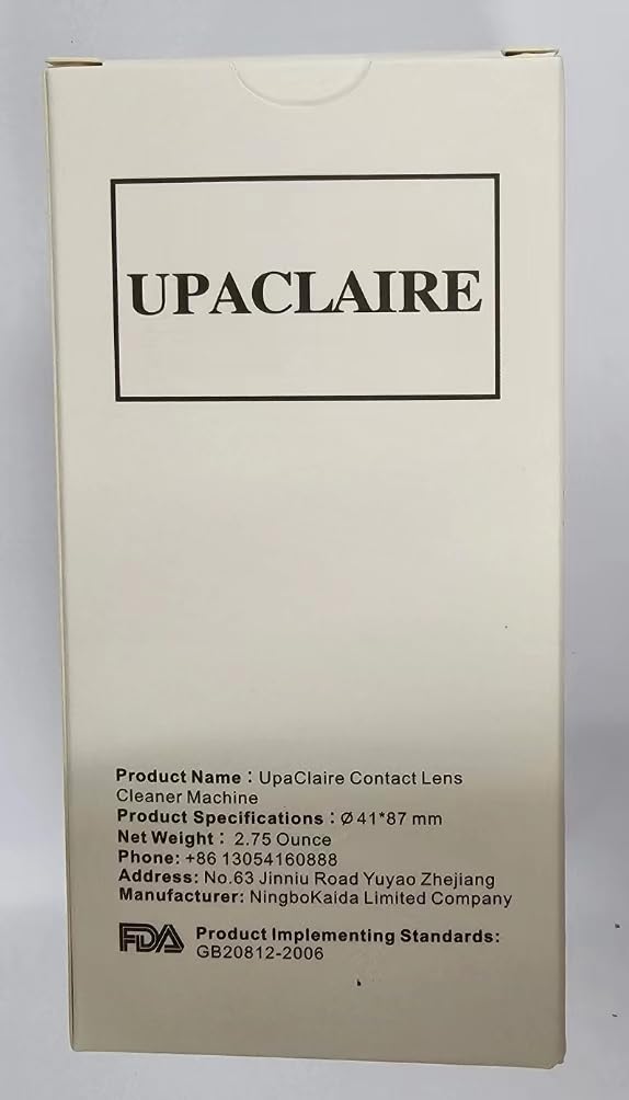 [Australia] - UpaClaire ultrasonic contact lens cleaner intelligent cleaning machine for soft and rigid (RGP) contact lenses green 