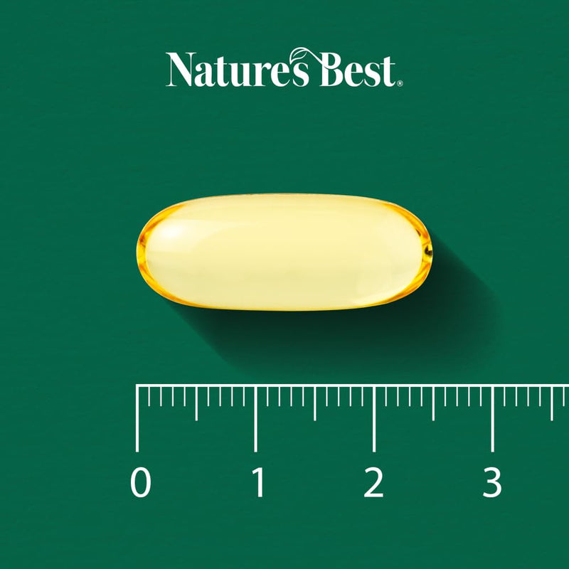 Nature's Best Pure Fish Oil Capsules High Strength (1000mg) - Essential Omega 3 Fish Oil with EPA 360mg and DHA 240mg - UK Made - 180 Capsules (Up to 6 Months' Supply) 1000 mg 180 Count (Pack of 1)