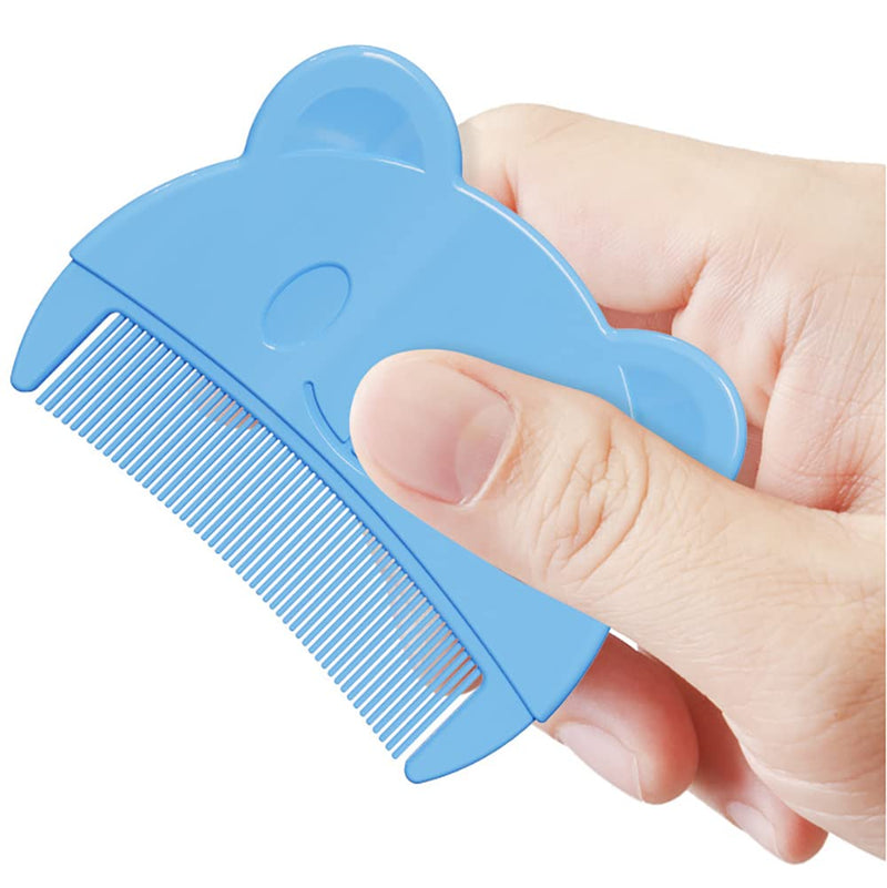 [Australia] - Baby Bath Brush, Baby Cradle Cap Brush, Silicone Massage Brush, Baby Comb, Children's CombÔºà3pcsÔºâ (Blue) Blue 