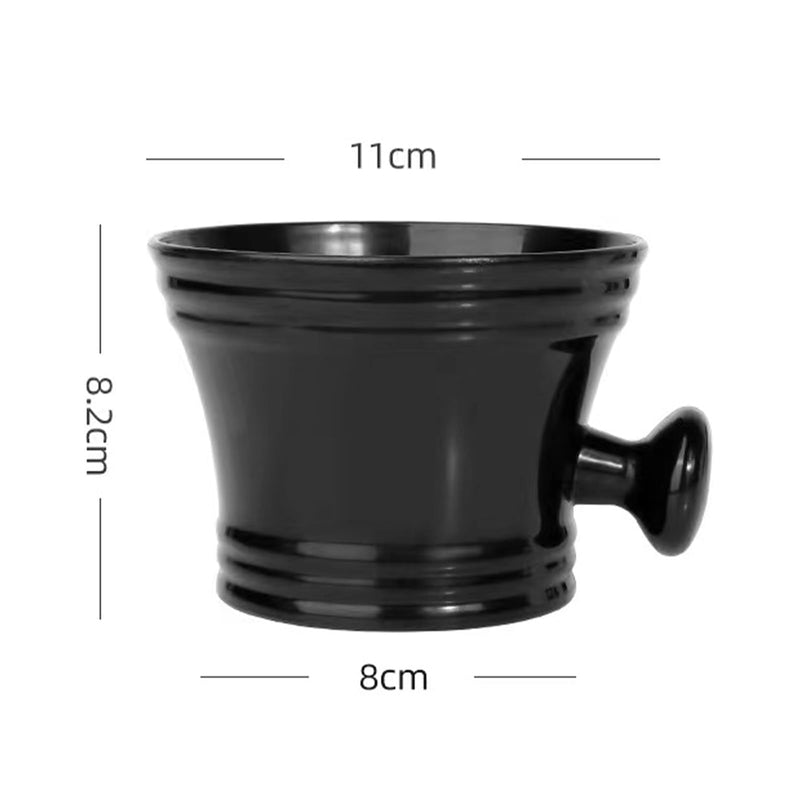[Australia] - SIEISIEIX Shaving Bowl, Professional Shaving Mug, Men's Plastic Shaving Bowl with Handle, Soap Cup, Shaving Brush Bowl, Soap Dish for Shaving Cream Facial Cleansing Soap Dish 