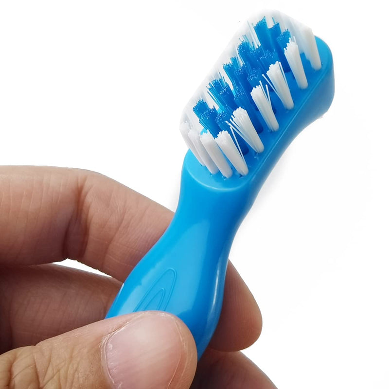 [Australia] - GXXMEI 12PCS Denture Toothbrush Hard/Soft Double Bristle for False Teeth Brush 