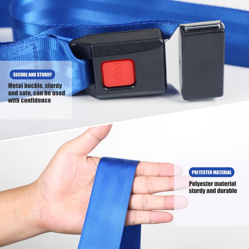 [Australia] - Mobilization Belt 2025 New with Adjustable Thick Cushioning Pad - Premium Mobilization Belt Physical Therapy, Designed for Physical Therapist Rehabilitation Therapy, Stretching, Mobility Blue 