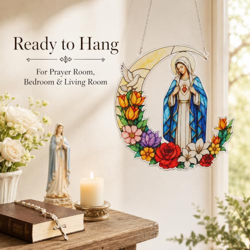 7in Blessed Virgin Mary Hanging Ornaments Gift for Women, Birthday