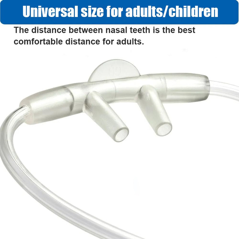 [Australia] - 10 Pack High-Flow Soft Nasal Oxygen Cannula, Standard Connector 7 Ft, Green Tubing and Each Individual Packing 