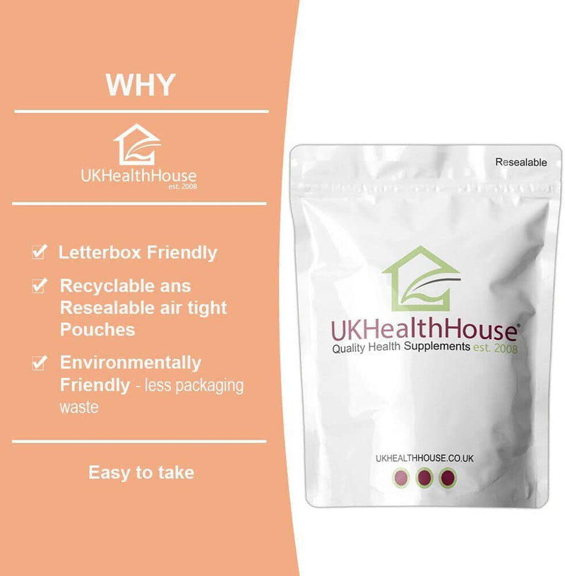 UKHealthHouse 100% Pure MSM Powder 250g – Vegan Methylsulfonylmethane Supplement – Joint, Muscle & Collagen Support – Food Grade Sulphur for Detox & Inflammation Relief