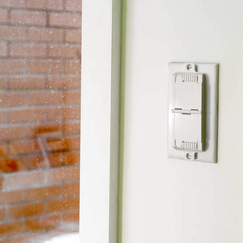[Australia] - Rocker Switch Plate Cover Guard, ILIVABLE Child Proof Light Switch Guard Protects Your Lights or Circuits from being Accidentally Turned On or Off by Children and Adults (2 Pack White) 