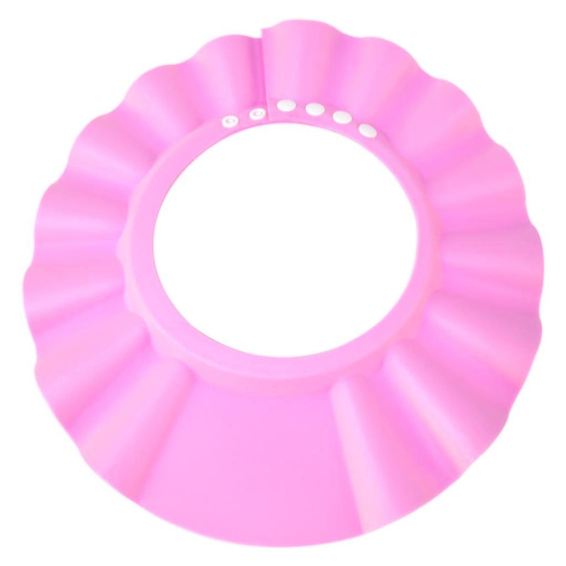 [Australia] - Safe Shampoo Shower Bathing Protection Bath Cap Soft Adjustable Visor Hat for Toddler, Baby, Kids, Children (pink) Pink 