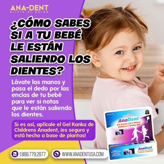 [Australia] - Children's Anadent Gel for Toothache & Gum Pain, Instant Pain Relief Gel for Kids & Babies, Made with Eugenol Plant-Based Ingredient to Relieve Teething Pain or Toothaches, 7g (0.25 oz) 