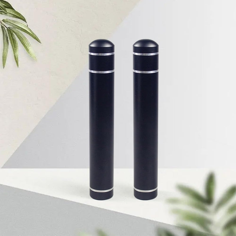 [Australia] - Cigar Tube, Aluminum Cigar Travel Airtight Single Cigar Holder Case (black) black 