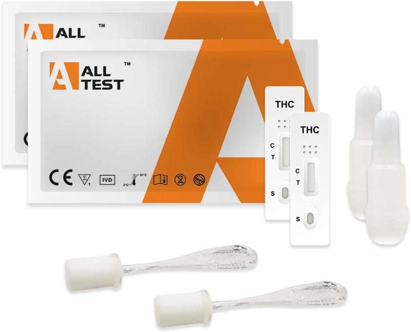[Australia] - 2 Drug test THC saliva test Alltest saliva Drugs in saliva Saliva test Cannabis rapid drug test Saliva test Rapid test drug test Rapid test in saliva strips THC in saliva 