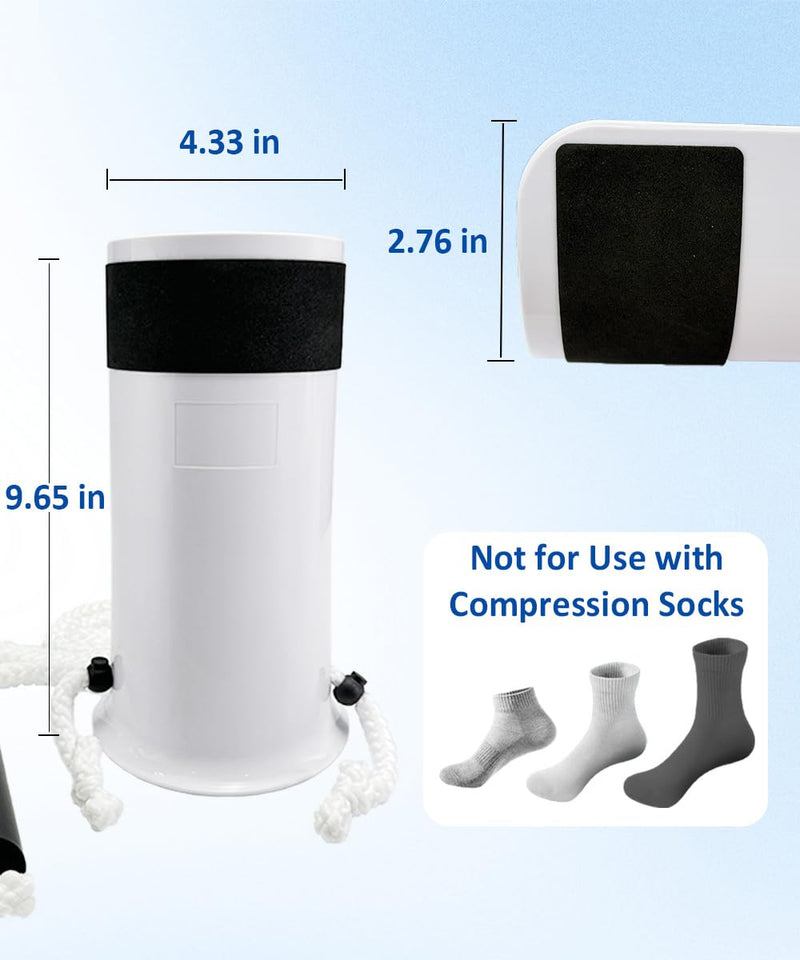 [Australia] - Sock Aids for Putting On Socks, No Bending Flexible Sock Aid Device with Shoe Horn Long-Handle Back Scratcher for Seniors/Disabled, Easy On and Off Sock Helpers (Basic) Basic 