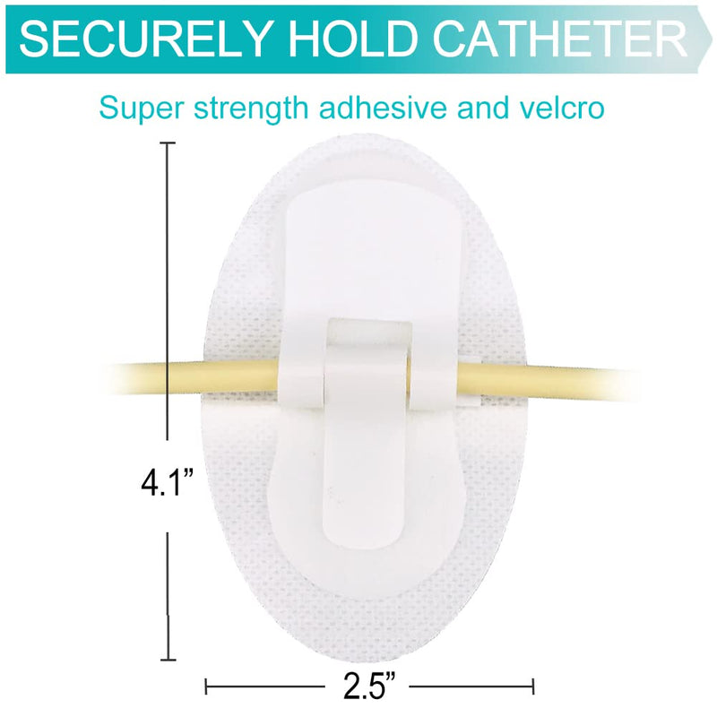 [Australia] - Feeding Tube Cover Catheter Fixiation J Peg Tubing Pads Supplies, Foley Drain Tubing Adhesive Patch Peritoneal Dialysis Stickers Stabilization Device Accessories(Pack of 5) Oval Cover-5pcs 