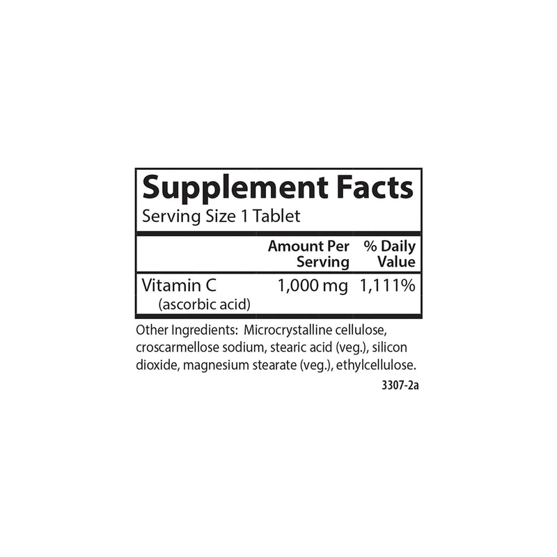 Carlson Vitamin C 1,000 mg (1 g), Pure Vitamin C, 250 Tablets | Ascorbic Acid; Optimal Wellness