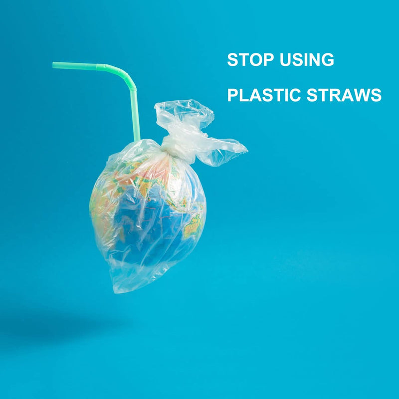 [Australia] - 200 Count 100% Plant-Based Compostable Straws - Plasticless Biodegradable Flexible Drinking Straws - A Fantastic Eco Friendly Alternative to Plastic Straws White 8.25" 200 Count 