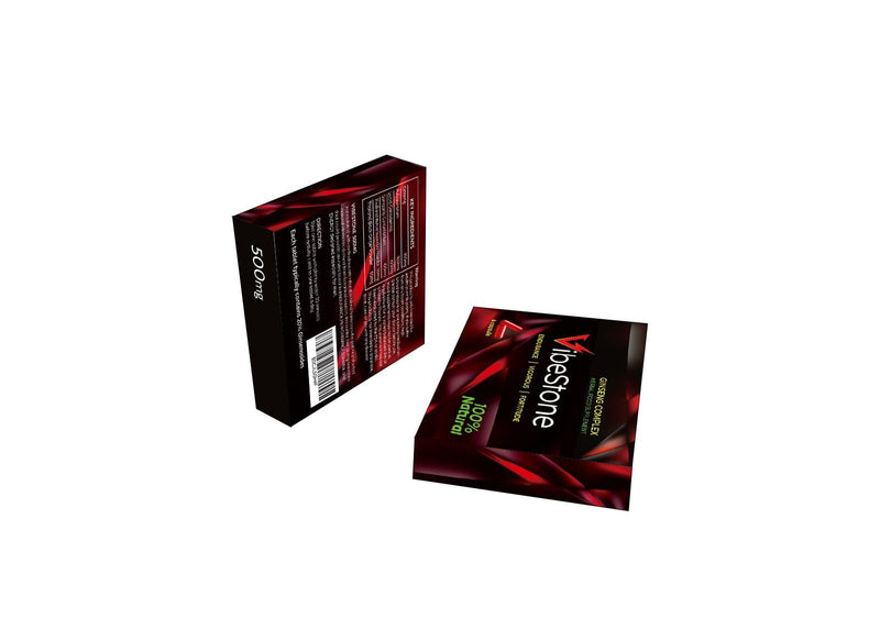 VIBESTONE RED-New Stronger for Longer Formula for Men - Ultra Strong Performance Enhancing Pills, Stamina Endurance Booster RED Supplement Pills for Men - 6 Ginseng Capsules 500MG