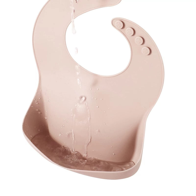 [Australia] - PandaEar Silicone Bibs for Babies Toddlers Girls| Adjustable Waterproof BPA Free Soft Durable Bibs for eating with Large Pocket Food Catcher 