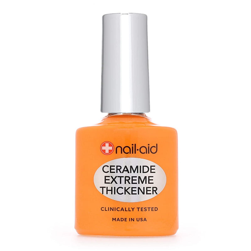 NAIL-AID Ceramide Extreme Thickener + Gel Top Coat, Clear, 2 Count 1.1 Fl Oz (Pack of 1)