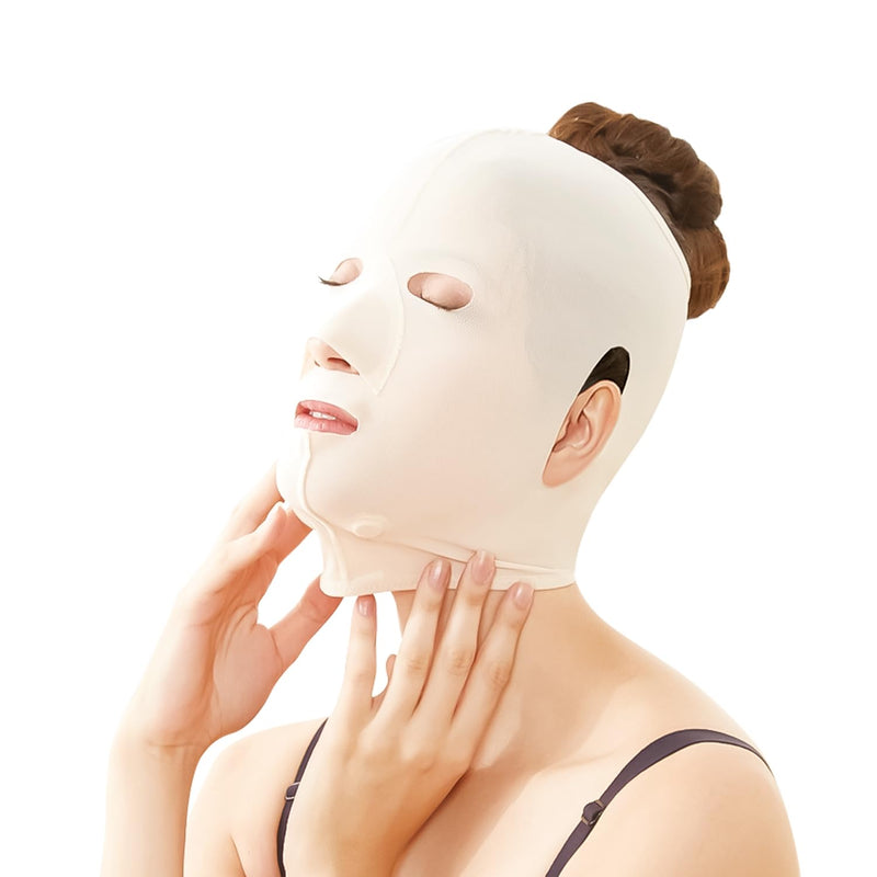 V-Line Lifting Chinstrap, V-Line Mask, Chinstrap for Sleeping, Reusable Face Strap, Chin Up Patch, V-Shaped Belt, Shaped Face Mask for Sagging (white) white