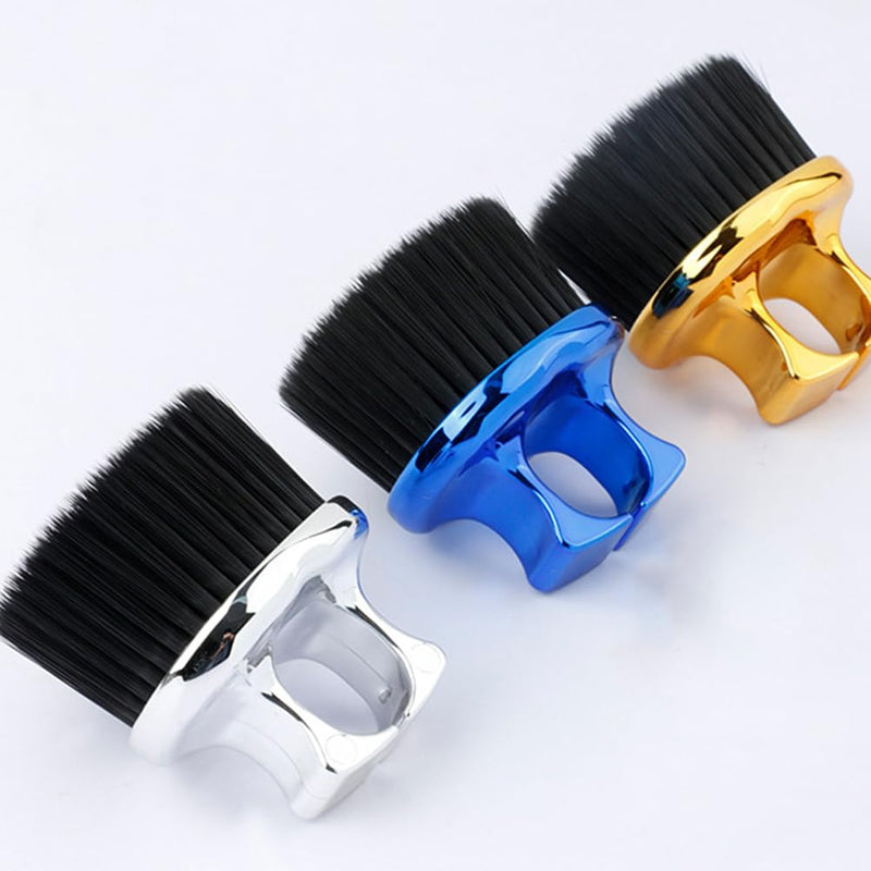 Mustaches Neck Duster Brush: 3pcs Barber Face Cleaning Hairbrush Beard Brush, Finger Brush for Barbers Men Beauty Salons Home Use