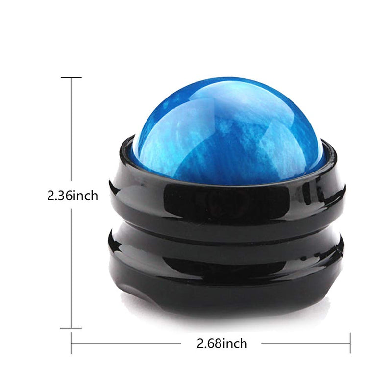 [Australia] - Massage Roller Ball,2-Pack Handheld Massage Therapy and Relax Tool for Sore Muscles,Joint Pain Relief Relaxing,Full Body Deep Tissue Massage(Blue&Purple) Black 