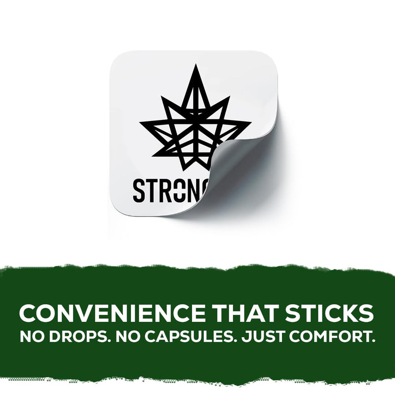 Stronglife Hemp Patches - 30 Hemp Oil Patches - 70mg per Patch with Total of 2100mg -12 Hour Transdermal Adhesive Discreet Patches UK - Hemp Cream Topical Alternative (Clear Patch) Clear Patch