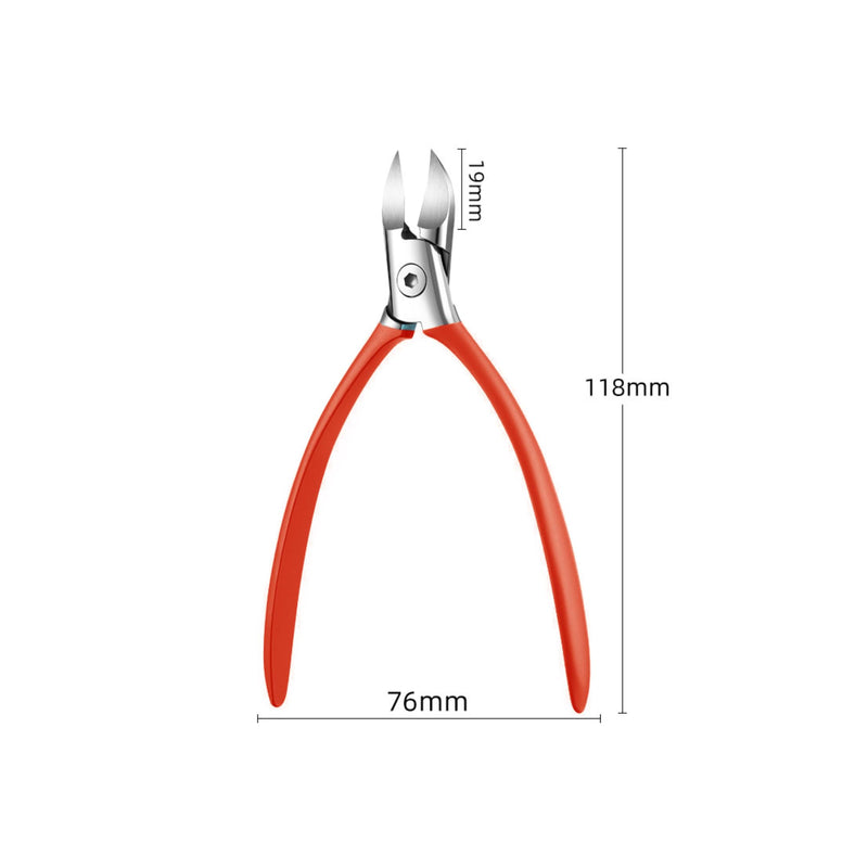 Treatonic Ingrown Toenail Clipper Removal Kit - Toenail Clippers for Thick, Fungal-Damaged, Curved Nails with Lifter & File, Long-Handle Pedicure Tools for Men, Women & Seniors