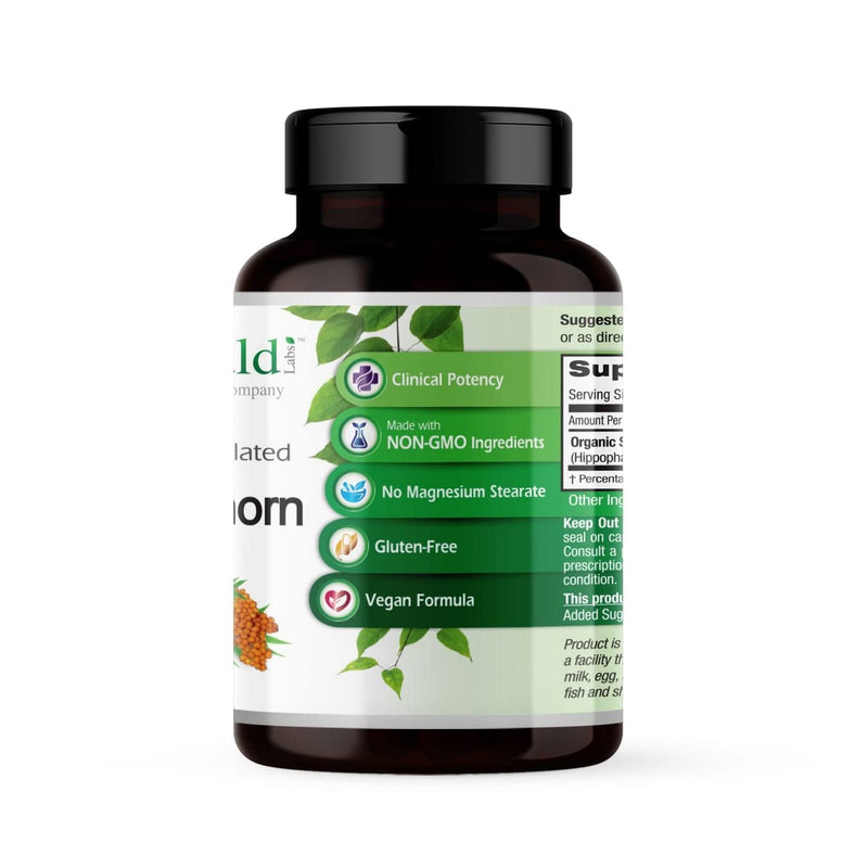 EMERALD LABS Sea Buckthorn, 60 Vegetable Capsules (30-Day Supply) | Dietary Supplement with Vitamins C, E & Omega 7, Supports Adrenal, Energy, Skin & Immune Health*