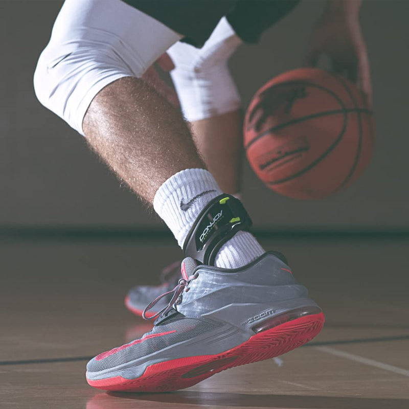[Australia] - DonJoy Performance POD Ankle Brace, Best Support for Stability, Ankle Sprain, Roll, Strains for Football, Soccer, Basketball, Lacrosse, Volleyball - Medium - Left - White 