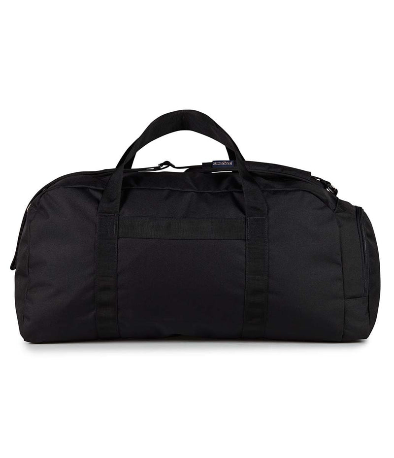 JanSport Weekender Large Duffel - Travel or Gym Bag, Durable Weekender with Front Utility Pocket & Side Grab Handles - Black