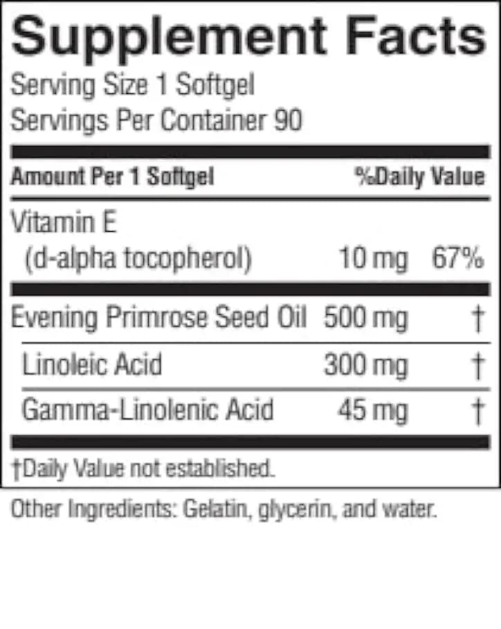 [Australia] - Nature's Sunshine Evening Primrose Oil Capsules (90) 