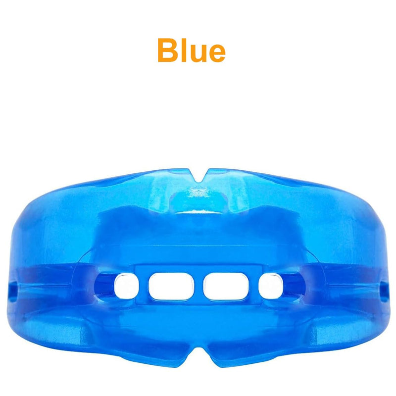 [Australia] - Coolrunner Double Braces Mouth Guard, Sports Athletic Mouth Guards Youth Mouthguard for Upper and Lower Teeth Protection Required for Youth, Teenager and Adults (Blue) (Blue+Transparent) Blue 