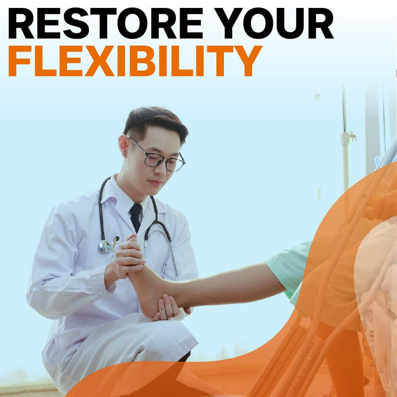 Treat My Feet Compression Ankle Brace with Silicone Ankle Support and Copper - Plantar Fasciitis Brace for Foot Pain & Achilles Tendonitis Relief - Ankle Brace for Women & Men - Large Size 1