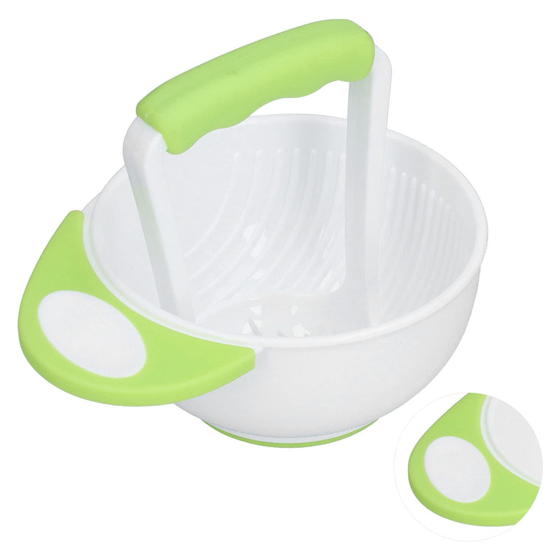 [Australia] - Baby Food Mash Bowl, Convenient Professional Easy Use Anti Scalding Baby Food Masher Bowl Set for Baby Food Mash Bowl for Make Vegetable Puree Fruit Puree 
