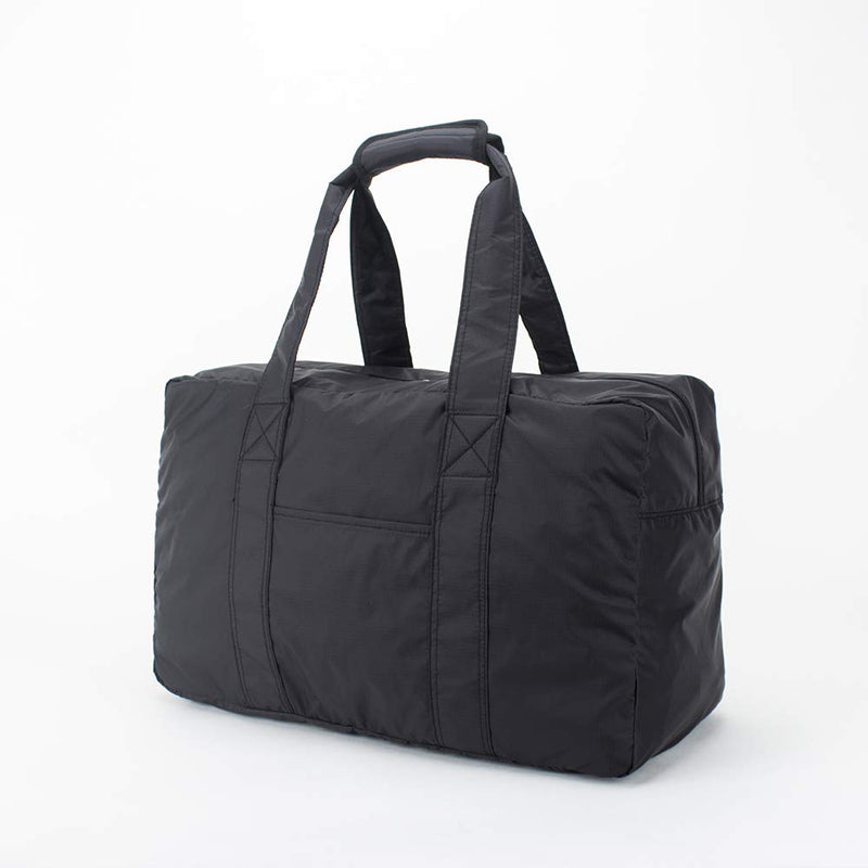 folding leisure trave duffel tote bag zipper nylon waterproof bag Lightweight Duffle Bags For Women & Men Black/174
