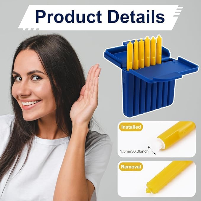 5pcs 1.5mm Starkey Wax Guard Filters New Packing Cleaning Tool Accessories Hearing Aid Wax Guard Filters for Starkey Hear Clear Hearing aid Filters (40 Filters) 40 count