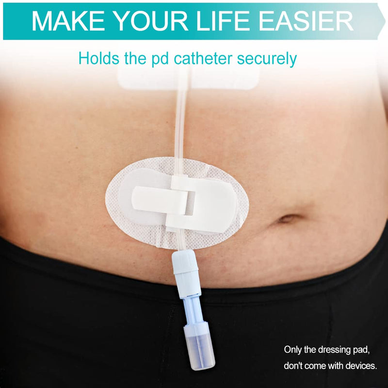 [Australia] - Feeding Tube Cover Catheter Fixiation J Peg Tubing Pads Supplies, Foley Drain Tubing Adhesive Patch Peritoneal Dialysis Stickers Stabilization Device Accessories(Pack of 5) Oval Cover-5pcs 