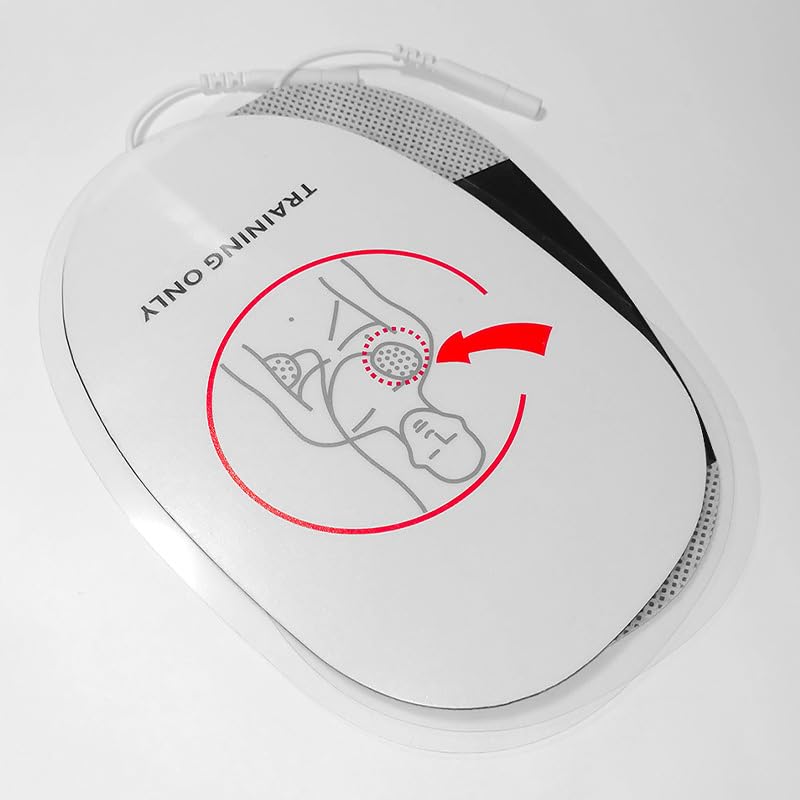 [Australia] - Adult Latex Free Foam AED Replacement Pads for Training Only, 4 Pairs 