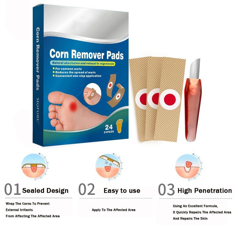 [Australia] - Corn Remover,Corn Removers for Feet Extra Strength,24 Pack Removes Corns Fast (24pcs) 24pcs 