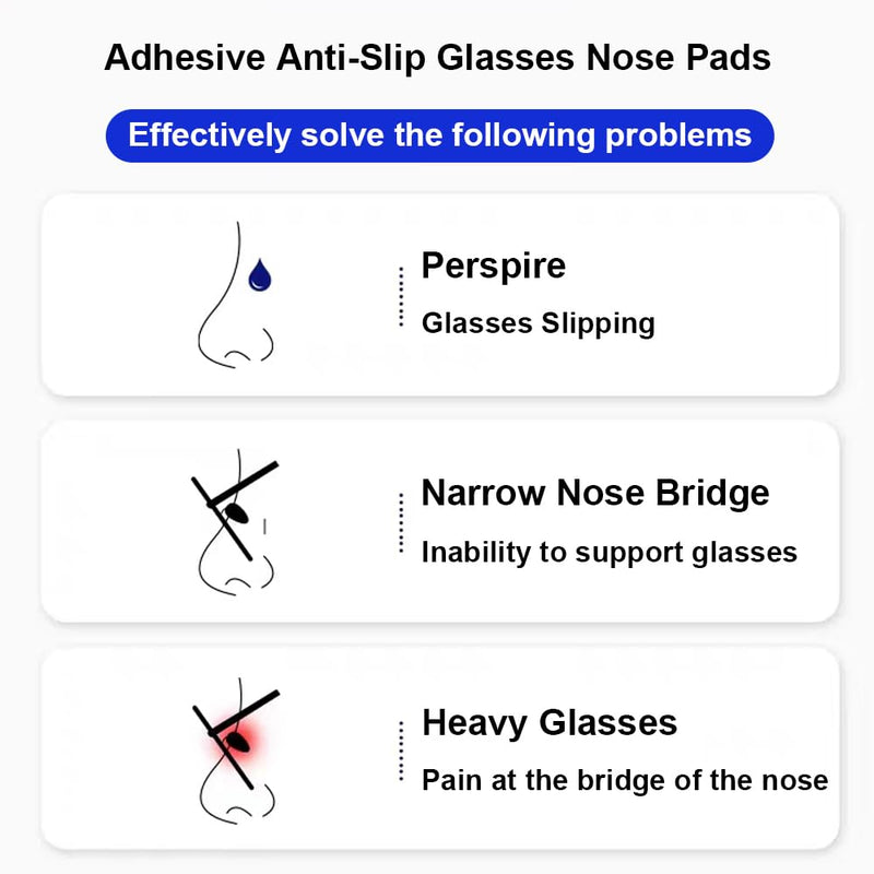 [Australia] - Eyeglass Nose Pads, Soft Silicone Adhesive Nose Pads for Glasses, 3.2mm Heighten Anti-Slip Air Chamber Glasses Nose Pad for Full Plastic Frames, 12 Pairs (Clear) 3.2mm Clear 