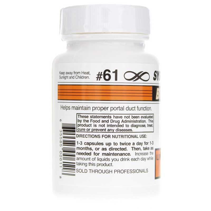 [Australia] - Systemic Formulas Lb – Liver/Gall Bladder 60 Capsules Bio Function #61. Liver + Gall Bladder Support, Portal Duct Function Supplement. Contains Red Beet Root Powder. 