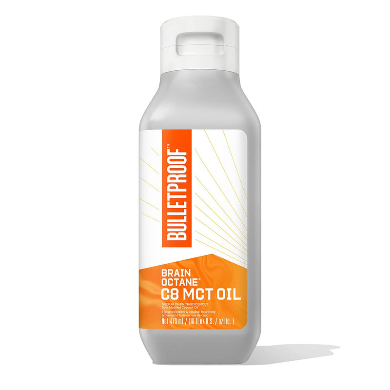 [Australia] - Bulletproof Coconut Brain Octane C8 MCT Oil, 16 Ounces, Premium Keto Supplement for Sustained Energy and Fewer Cravings, Brain and Body Fuel, Unflavored, Add to Coffee and Smoothies 16 Ounce 