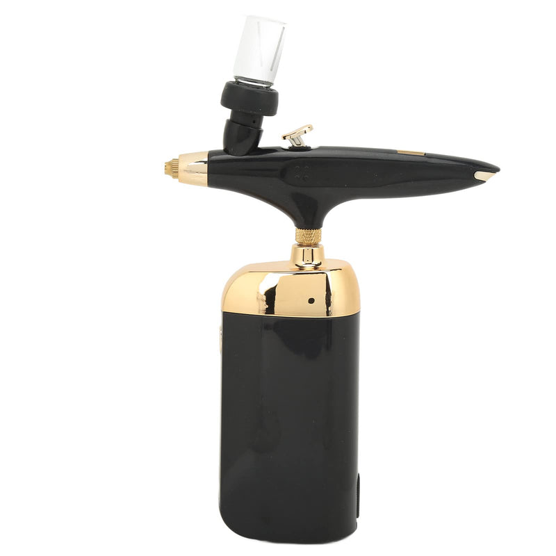 [Australia] - Fafeicy Oxygen Facial Airbrush, Oxygen Facial Airbrush, Airbrush, Oxygen Infusion Facial Spray Double Gravity Trigger Salon Beauty Device, Home (Black Set) 