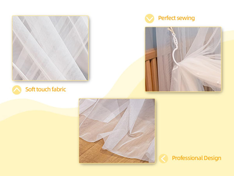 [Australia] - 1.5M Wide Bed with White Extra Dense Quadrant Protection Mosquito Net,Dormitory Double Bed Cover Dense Insect Net for Camping,Family,Dormitory,Housing Bed Bug Protection (L:2m*W:1.5m) Extremely Dense-2m*1.5m(L*W) 