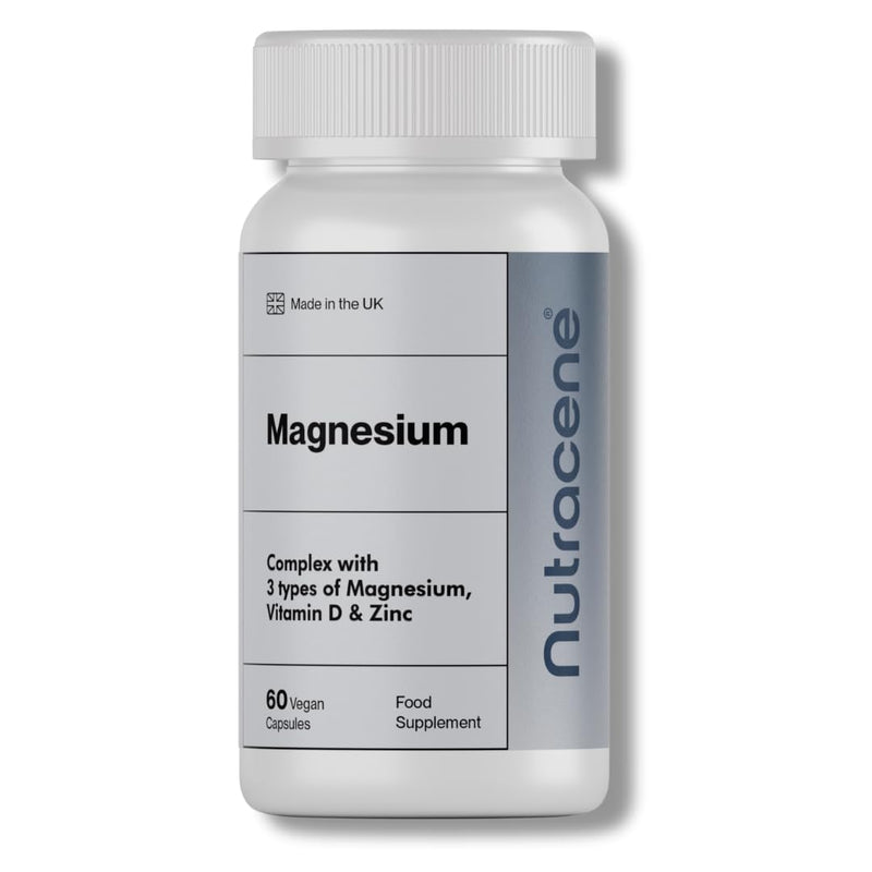 Magnesium Complex | Magnesium Glycinate, Malate and Citrate | with Vitamin D3 & Zinc | Made in the UK | UK GMP Standards | 60 Vegan Capsules