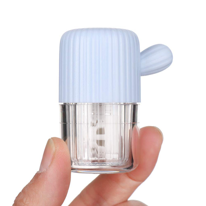 [Australia] - MUDOR Portable Contact Lens Cleaner Machine - Contact Lens Washer with Drawstring for Daily Care Fast Cleaning Soft and Hard Contact Lenses (Quiet Blue) Quiet Blue 