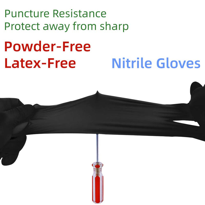 [Australia] - Nitrile Disposable Gloves Pack of 100, Latex Free Safety Cooking Working Gloves for Food Handle or Industrial Use Large (Pack of 100) 